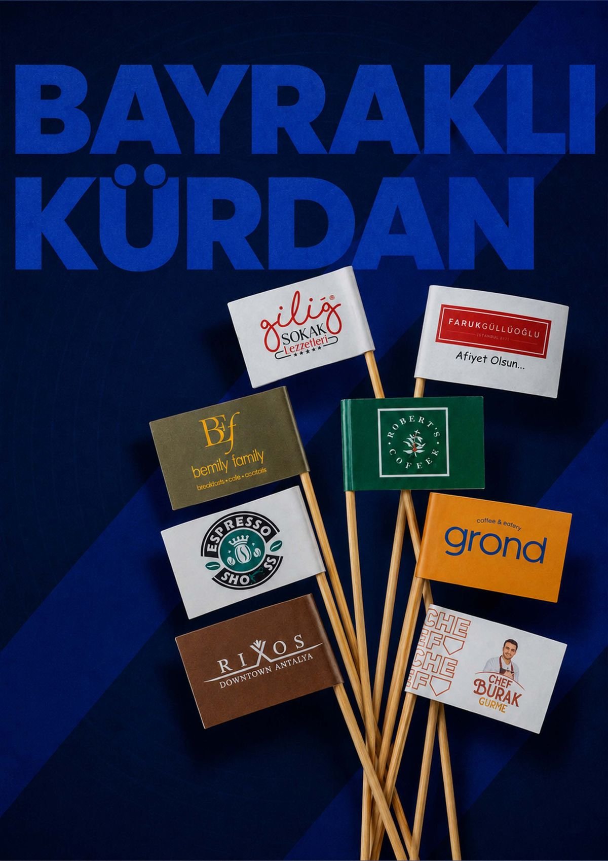 Bayraklı kürdanlar