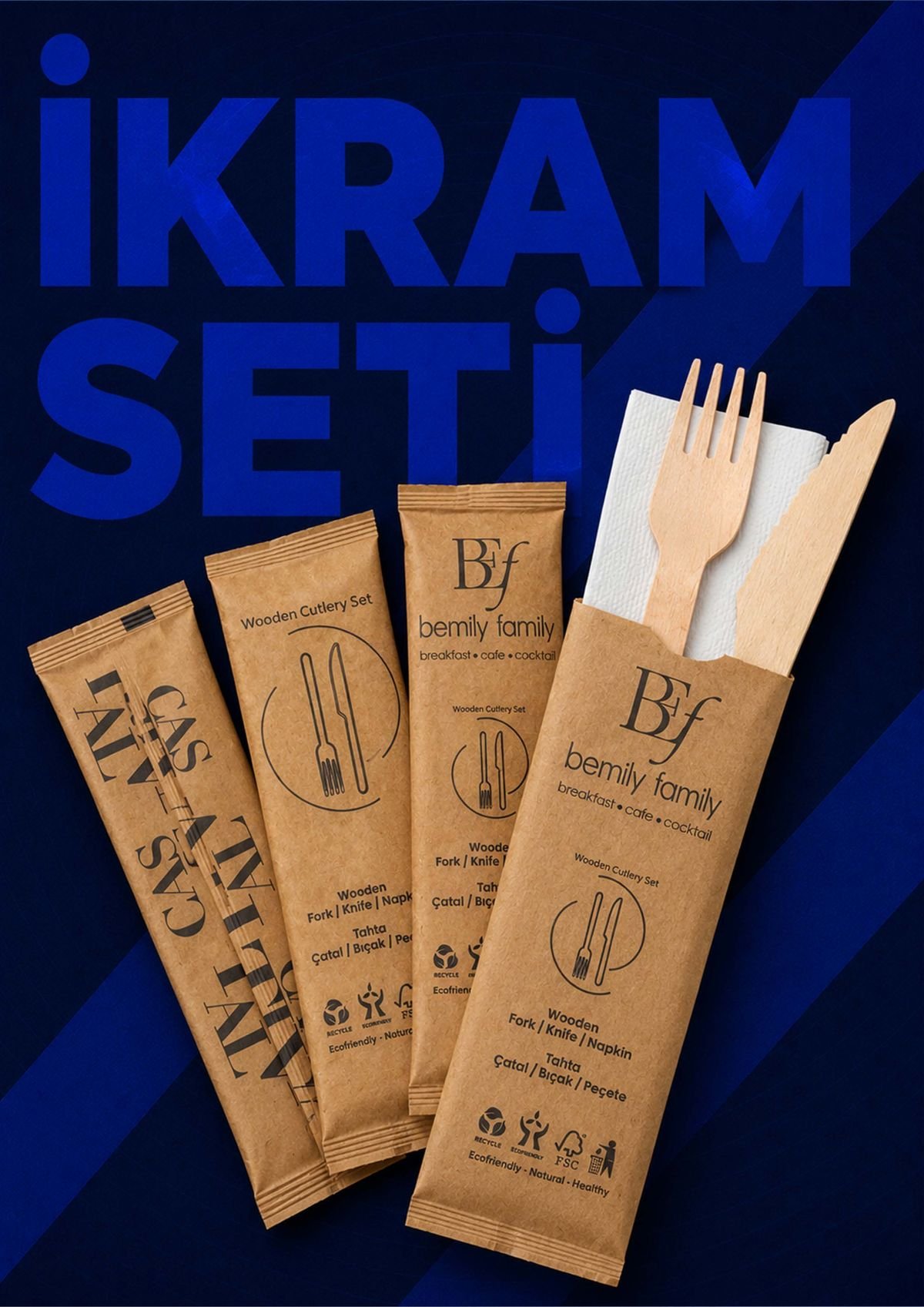 Ahşap ikram setleri